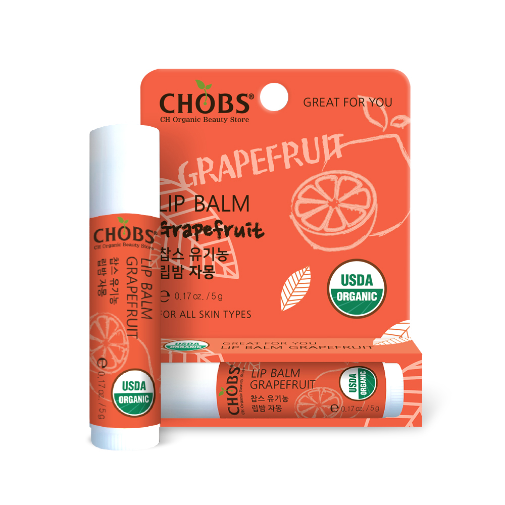 CHOBS(찹스) 유기농 립밤 자몽 [USDA]CHOBS Organic Lip Balm Grapefruit